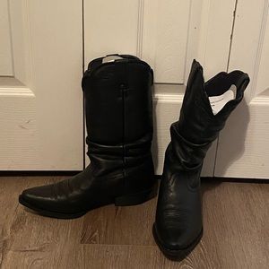 Tony Lama women’s black leather boots